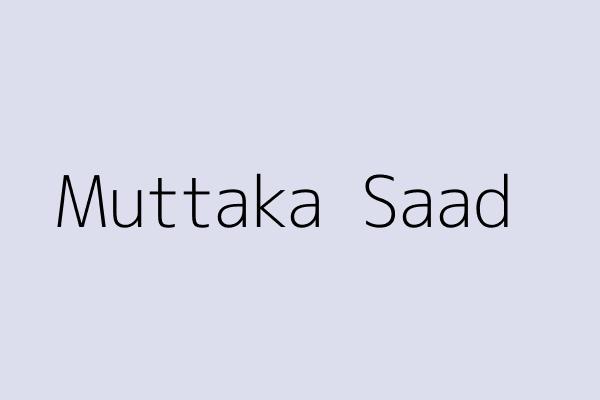 Muttaka  Saad